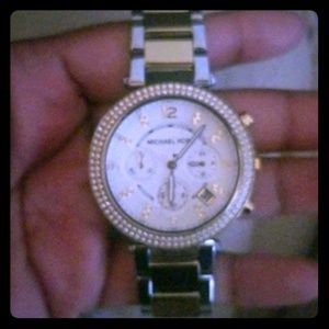 Silver and Gold MK Watch